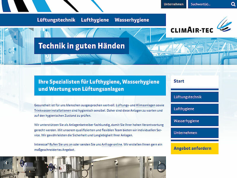 Screenshot Website