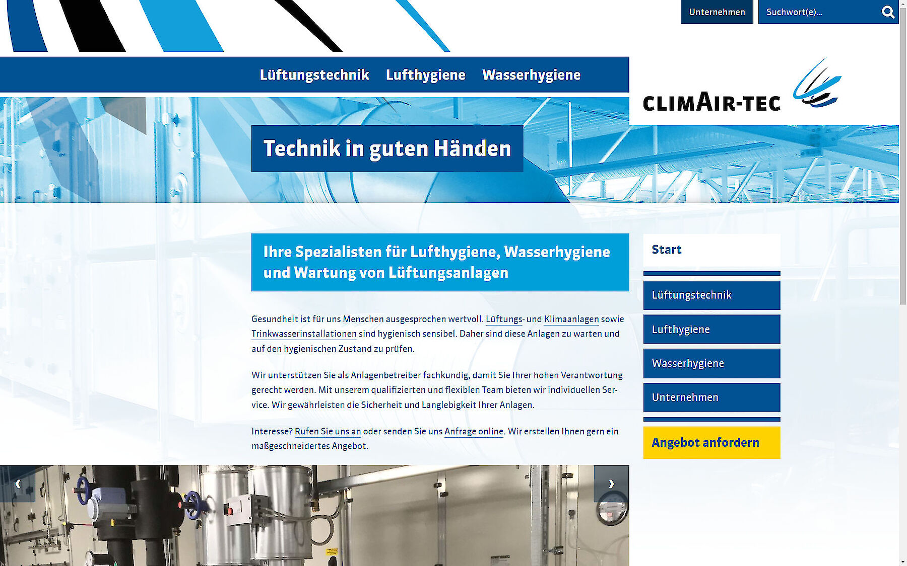 Screenshot Website