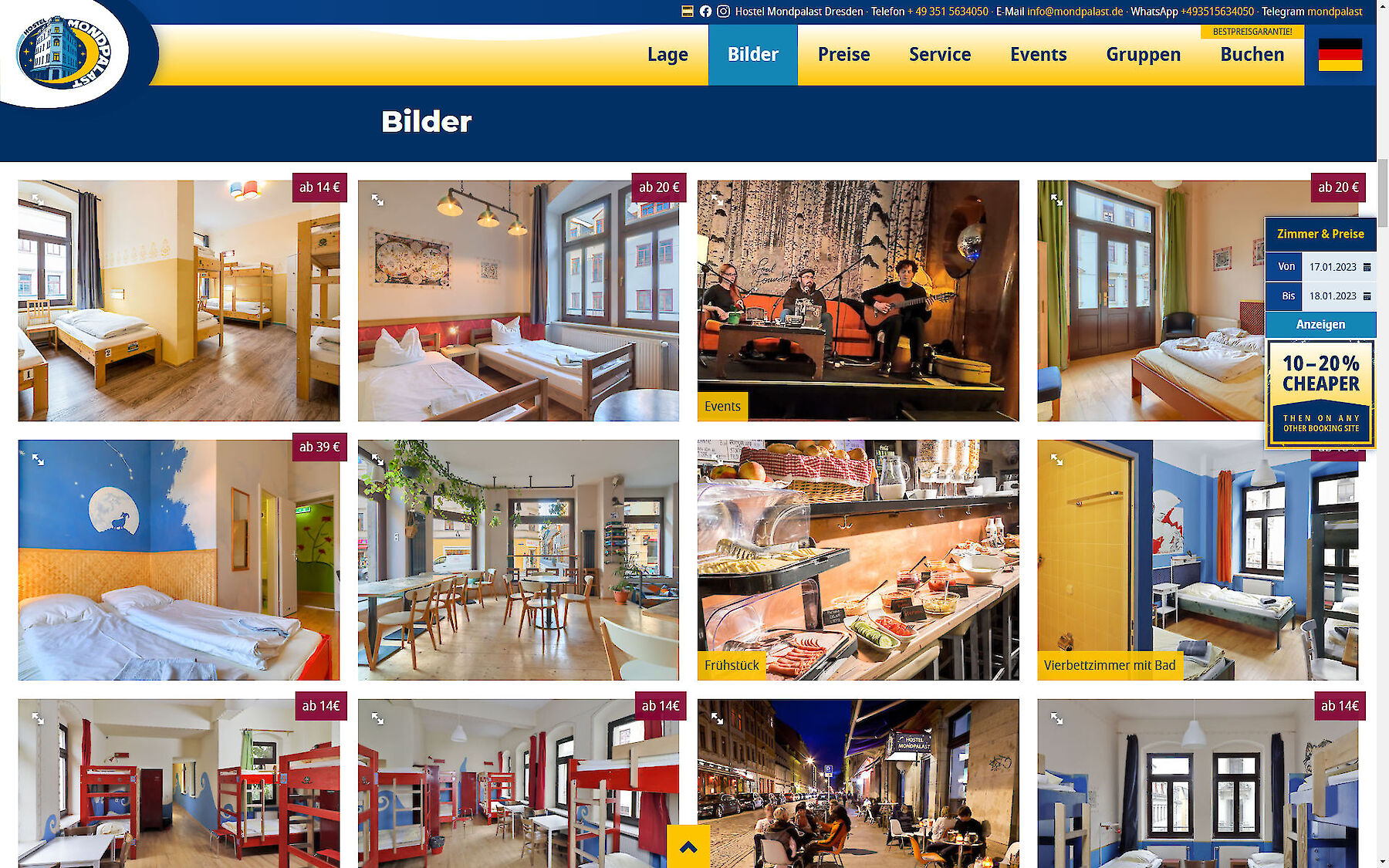 Screenshot Website