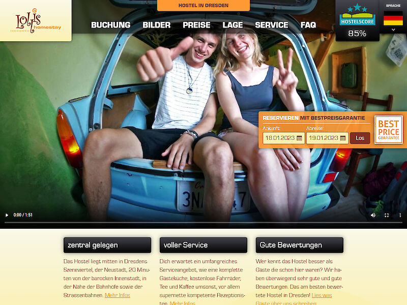 Screenshot Website